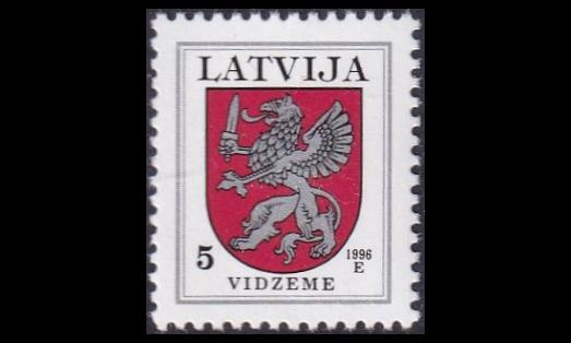 Latvia 373A_II ** Käyttösarja vaakuna 5 S -96 (1994)