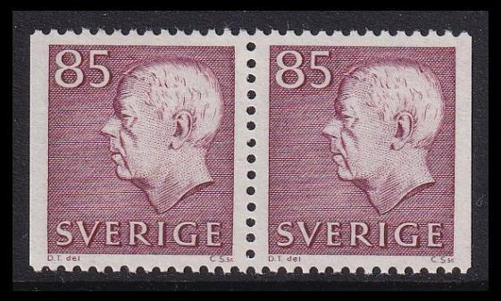 Ruotsi 712DD ** Gustaf VI 85 öre (1971)