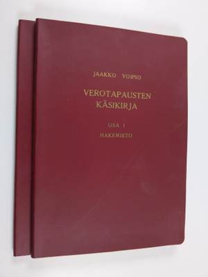 Jaakko Voipio : Verotapausten käsikirja 1-2