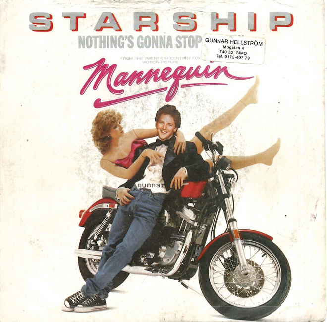 STARSHIP: Nothing's Gonna Stop Us Now / Layin' It On T  7"kk