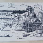 Korsusaunasta uimaan, teltat ja työtä, Kenttäp. 1942 - pikkukuva 1