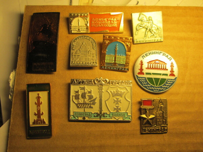 CCCP: yhdeksän vintage kaupunkipinssiä - Leningrad