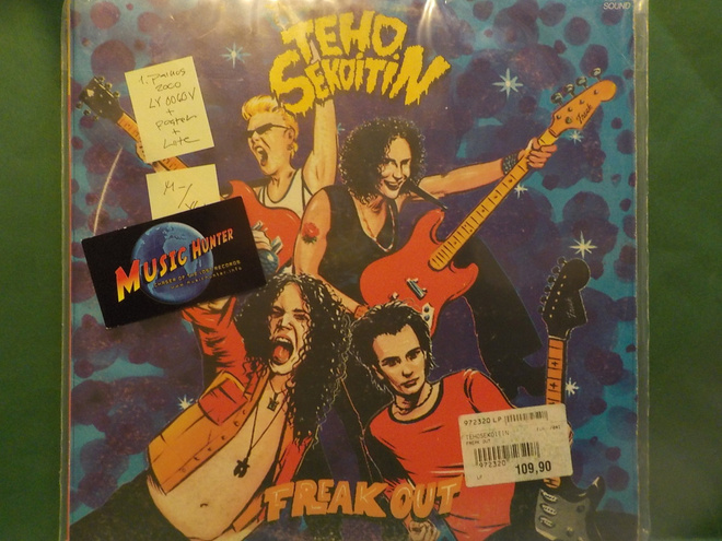 TEHOSEKOITIN - FREAK OUT - FIN2000 1.PAINOS M-/VG+ LP+POSTER