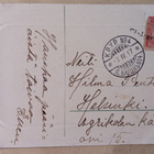 Lehmät juomassa joella, paimen, p. 1917 + rivil. Fiskars ph. - pikkukuva 2