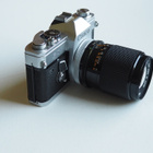 Canon FT QL kamera + Canon FD 135 mm. + ym.postikuluineen. - pikkukuva 2