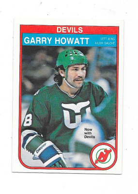 1982-83 OPC #140 Garry Howatt New Jersey Devils gooni