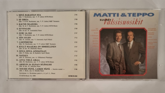 MATTI & TEPPO: SUURET VALSSISUOSIKIT CD
