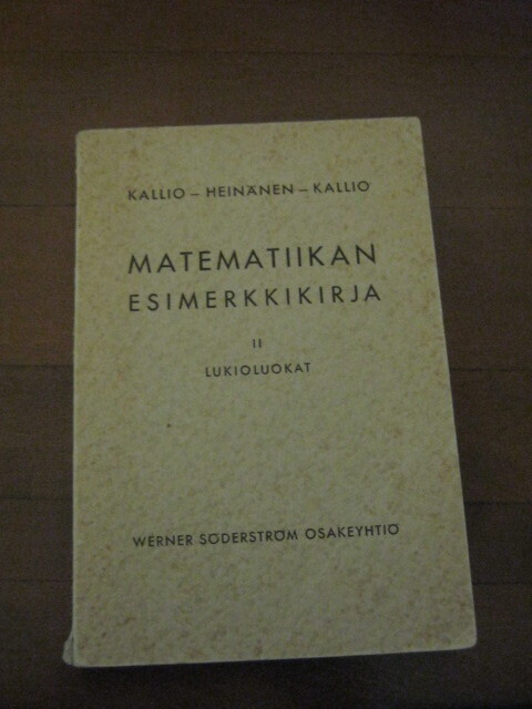 Matematiikan esimerkkikirja II lukioluokat