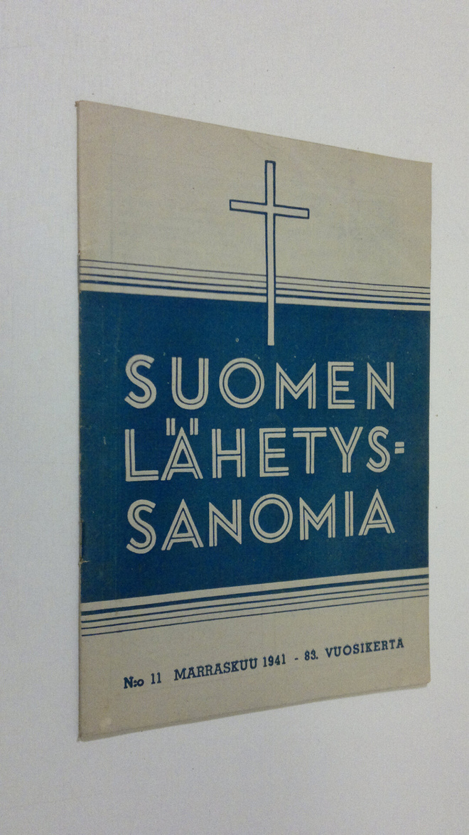Suomen lähetyssanoma n:o 11 marraskuu 1941