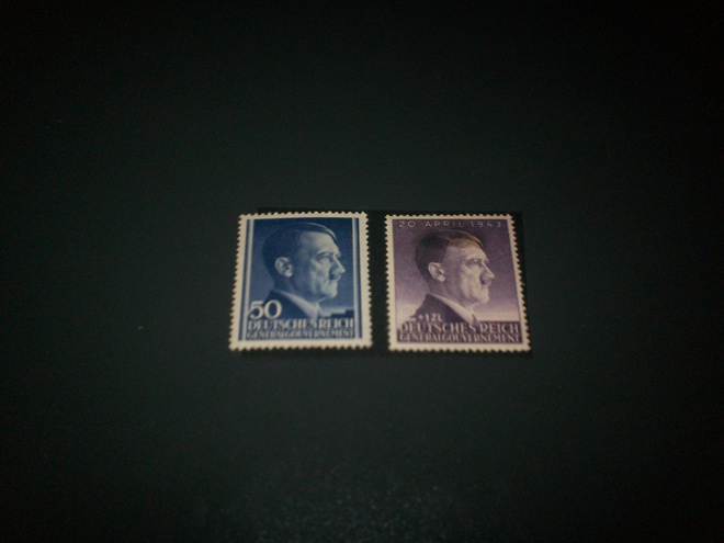 postimerkit Hitler 2kpl