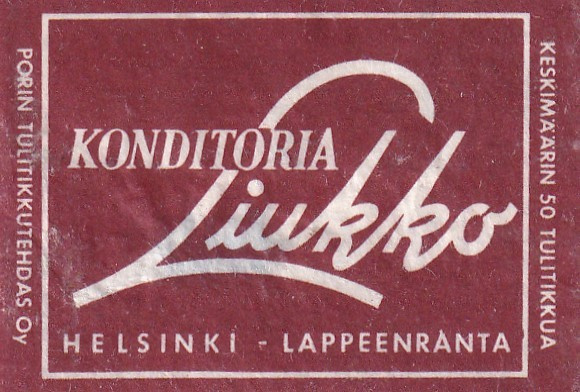 Helsinki - Lappeenranta, Konditoria Liukko   b529