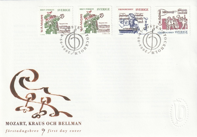 RUOTSI 2006 - Fa 2559/61 A ja B FDC KUORI