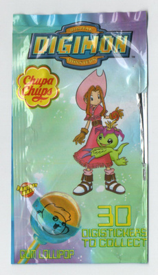 DIGIMON Tikkari pussi & Kuva n:o 9/30 Gum Lollipop