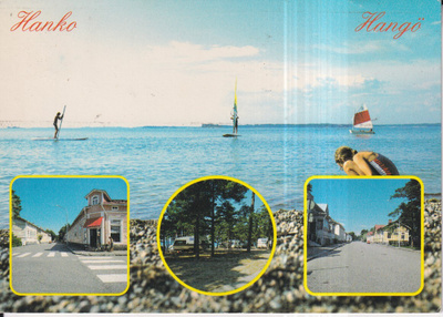 Hanko, Hangö. Sommitelmakortti, e121