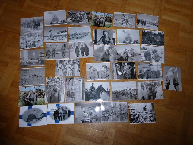 35 kpl Suomi militaria valokuvia