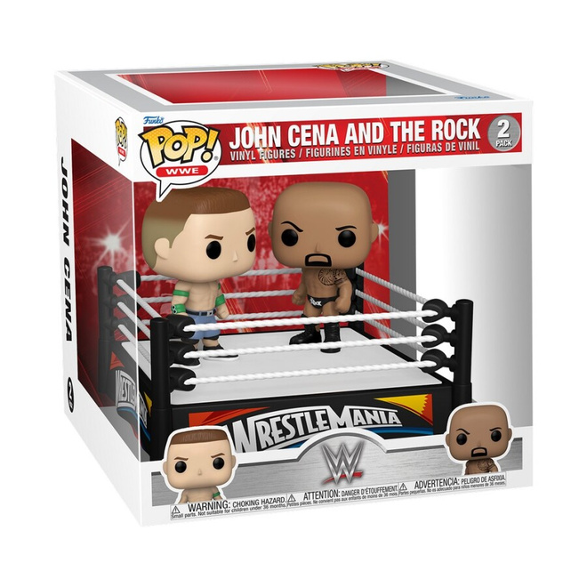 POP WWE 2 PACK JOHN CENA  AND THE ROCK	(77 754)	2 figure + r