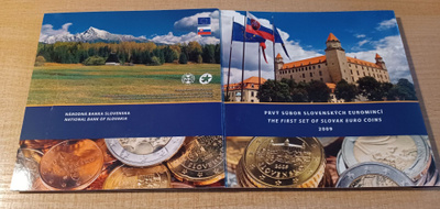 Eurorahasarja 2009 Slovakia 1 c - 2 € UNC