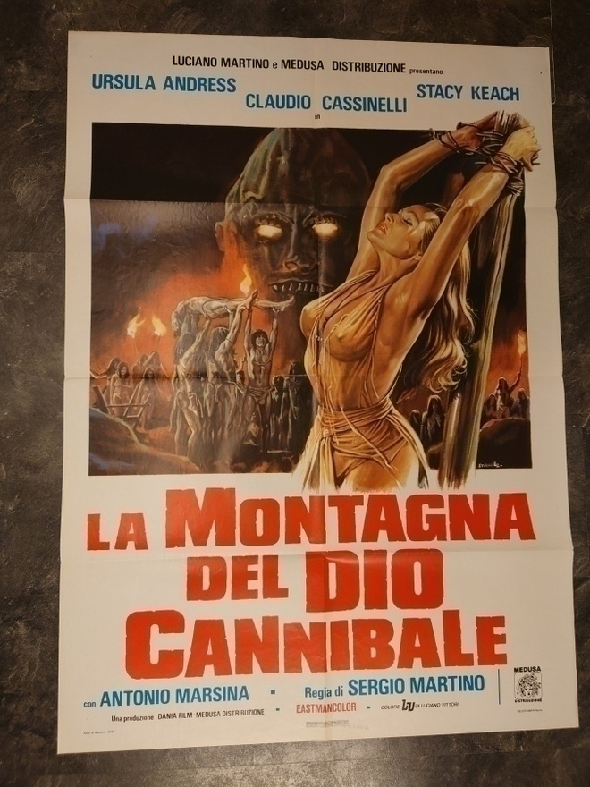Slave of the Cannibal God - elokuvajuliste ( 140 x 100 cm )