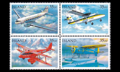 Islanti 866-9vb2 ** Postilentokoneita neliö (1997)
