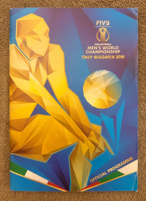 LENTOPALLON MM 2018 ITALIA/BULGARIA OFFICIAL PROGRAMME
