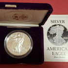 USA Eagle 1989 hopeaa 1 oz 999. Retail, harvinainen. - pikkukuva 1