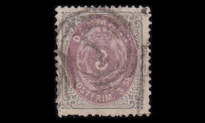 Tanska 17_I_Ab o Käyttösarja 3 sk (14:13½) (1870)