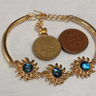Upea 18k kullattu Kanadalainen rannekoru Gold plated Vintage - pikkukuva 3
