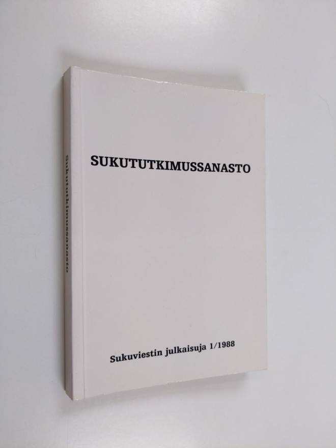 Erkki Hase : Sukututkimussanasto