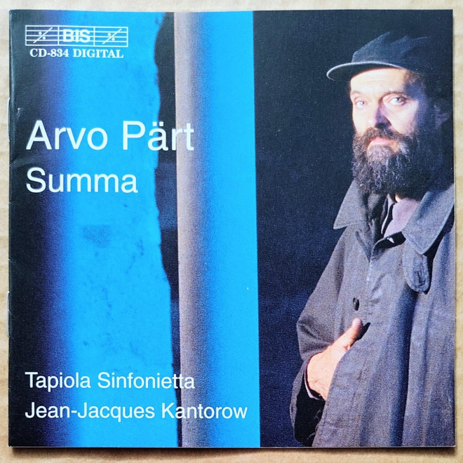 ARVO PÄRT: Summa / Tabula Rasa / Fratres et al – BIS CD 1997