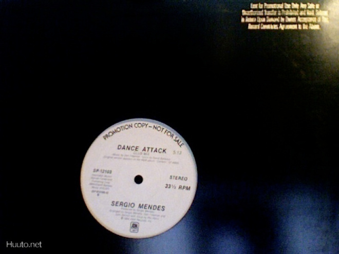 SERGIO MENDES :: DANCE ATTACK ::VINYYLI 12" MAXI-PROMO 1984.