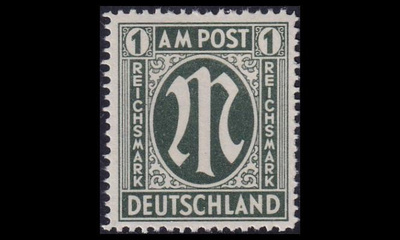 Bizone 35 ** Saksalainen paino 1 RM (1945)