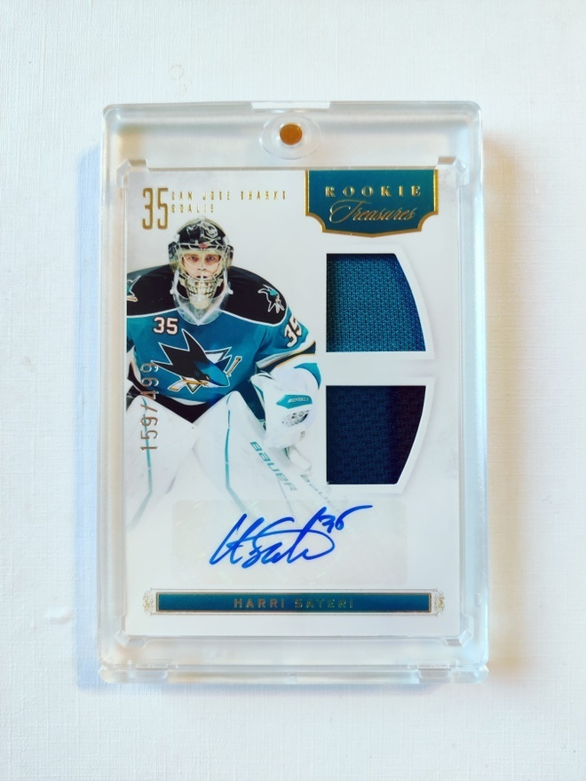 Harri Säteri - 11-12 Panini Rookie Treasures Auto Jersey/499