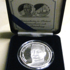 Mannerheim ja Pietari 2003 Juhlaraha Ag 925 Proof - pikkukuva 1