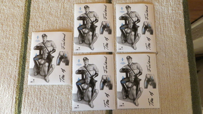 tom of finland postimerkkiarkit 5kpl + kuori