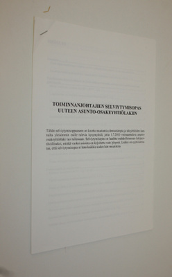 Toiminnanjohtajien selviytymisopas uuteen asunto-osakeyht...