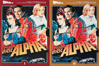 Avaruusasema Alfa 1975-76 kultti scifi sarjan SUOMI BOKSIT