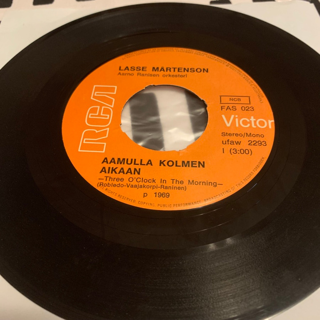 LASSE MÅRTENSON: Aamulla kolmen aikaan * Emmanita *FIN 1969