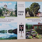 Parikkala, nelikuvakortti + vaakunaviiri, ei p. - pikkukuva 1