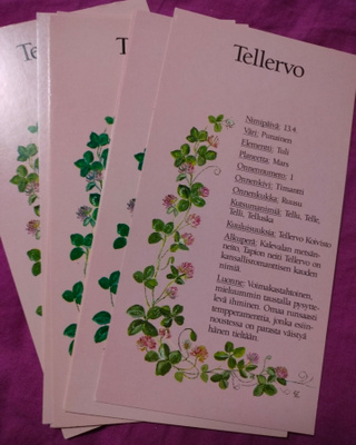 Nimikortti / Nimipäiväkortti Tellervo