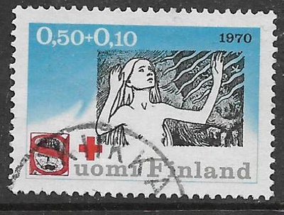 Punainen risti 1970 0,50+0,10mk (LAPE 674) O