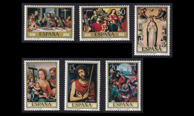 Espanja 2429-34 ** Maalauksia (1979)
