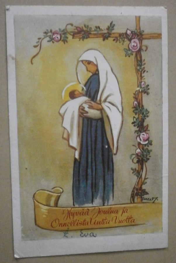 Wendelin: Madonna ja lapsi, ruusuköynnös, Tubi, p. 1959