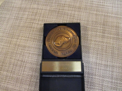 Lounais-Suomen Ajokoirayhdistys ry Turku 30 V mitali 1997.