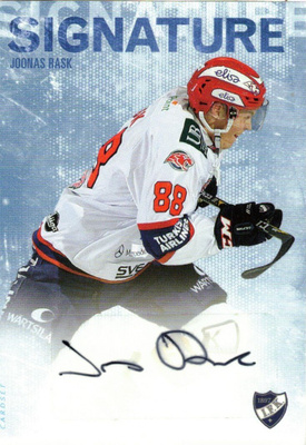 2016-17 Cardset JOONAS RASK HIFK Signature nimmari