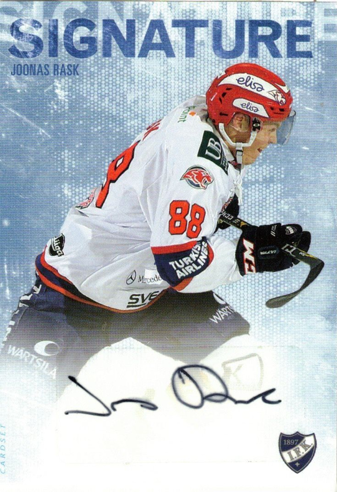 2016-17 Cardset JOONAS RASK HIFK Signature nimmari