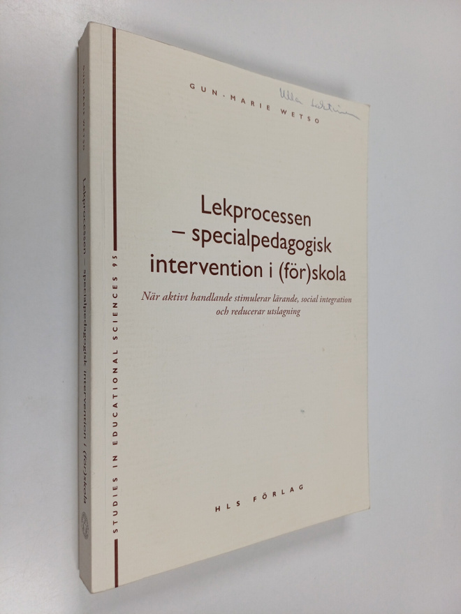 Gun-Marie Wetso : Lekprocessen - specialpedagogisk interv...