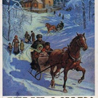 kortti Hevonen ja reki - eril. ruotsalaisia taidekortteja - pikkukuva 1