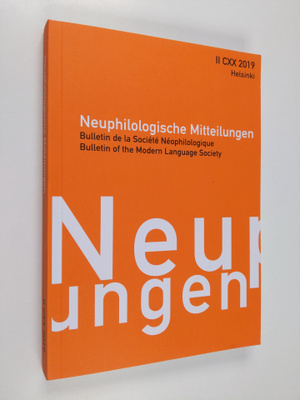 Neuphilologische Mitteilungen 2 CXX 2019 = Bulletin de la...