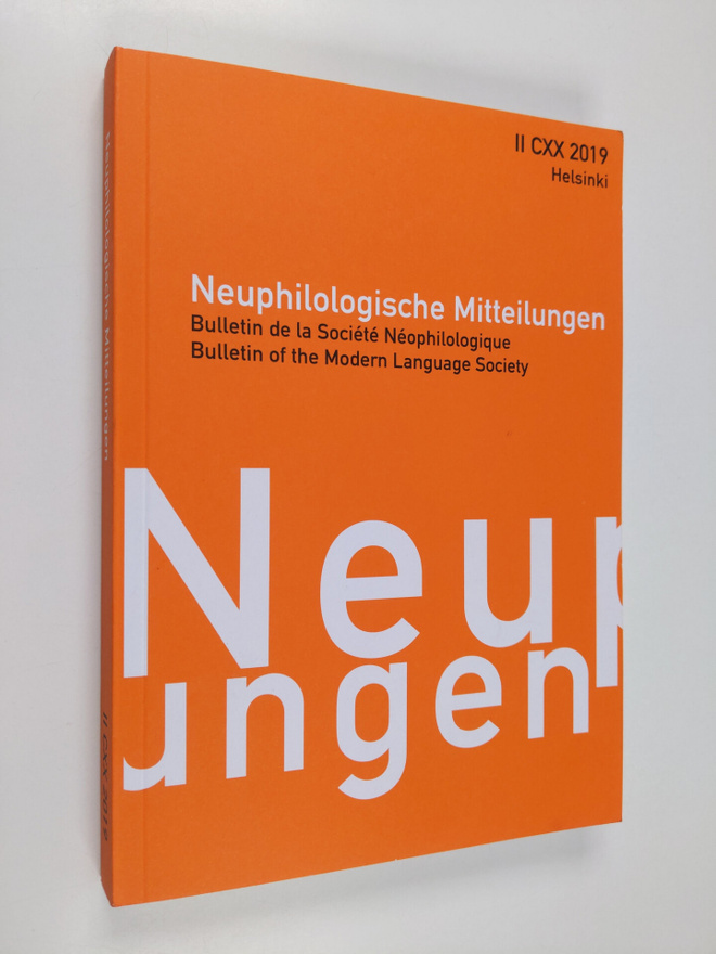 Neuphilologische Mitteilungen 2 CXX 2019 = Bulletin de la...