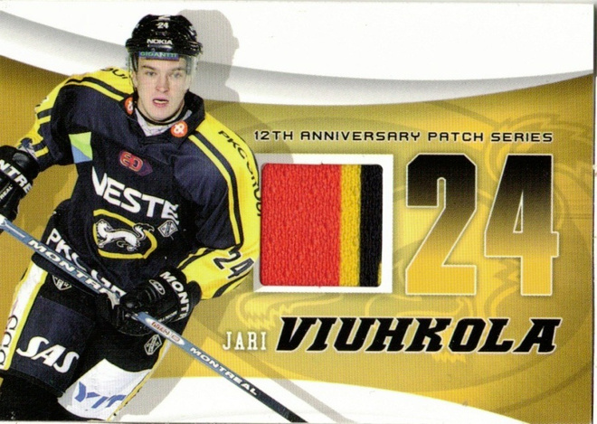2010-11 Cardset  JARI VIUHKOLA Kärpät  Patch